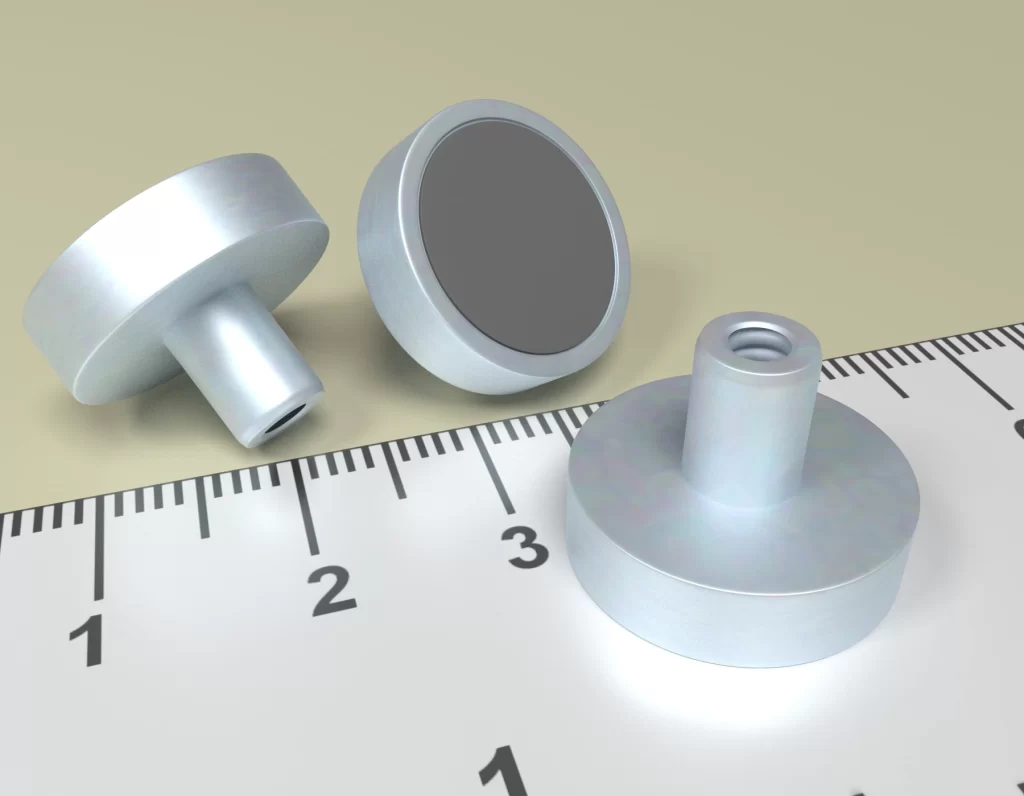Holding POT HM 16x 4.5 Ferrite magnet with threaded-bush M3 Total Height 11.5