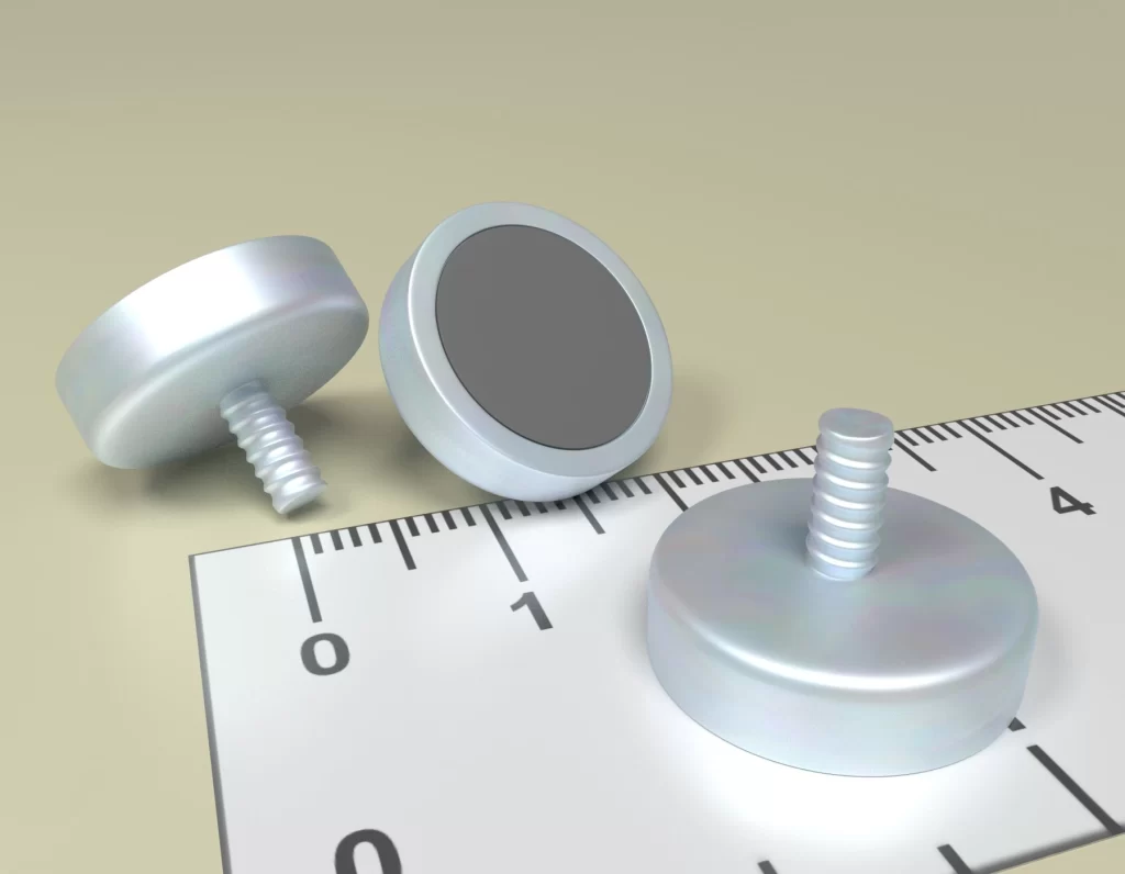 Holding Pot HM 16 x 4,5 x M3 out x 11,5 with threaded pin M3