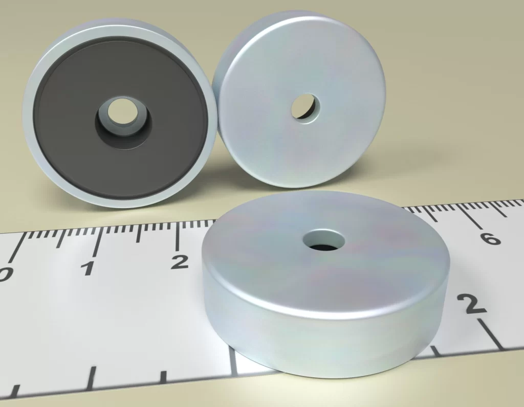 Holding POT HM 25 x 7 x 4 x 7 - Ferrite Magnet with cilidrical hole