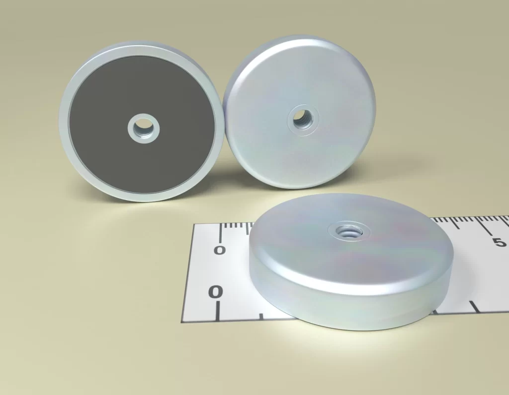 Holding POT HM 32 x 7 - Ferrite Magnet with Thread type M4