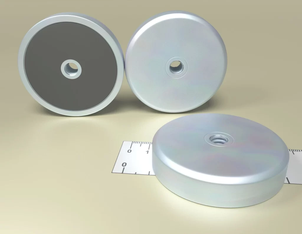 Holding POT HM 63 x 40 - Ferrite Magnet with Thread type M8