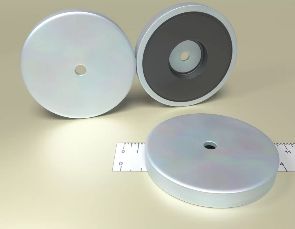 Holding POT HM 81,3 x 32 x 9,5 x 11,5 - Ferrite Magnet with cilidrical hole