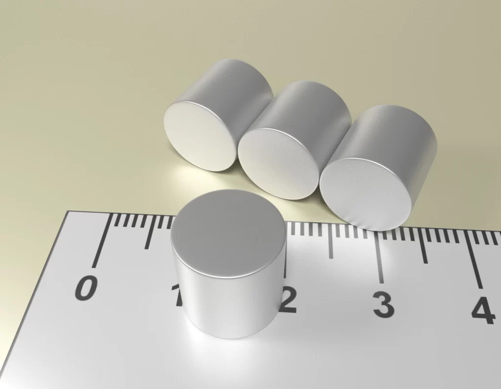 Neodym Zylinder Dauermagnet D10 x 10 / N38 - NdFeB