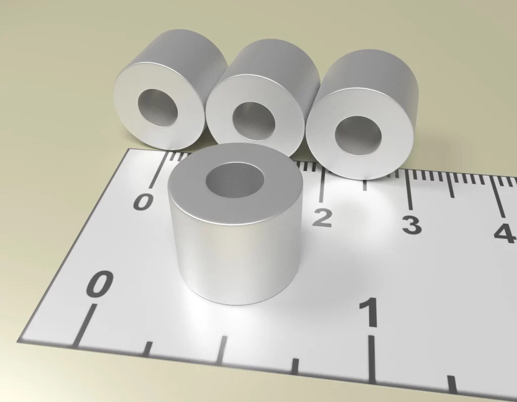 Neodym Ring Dauermagnet D12 x d5 x 10 / N35 - NdFeB