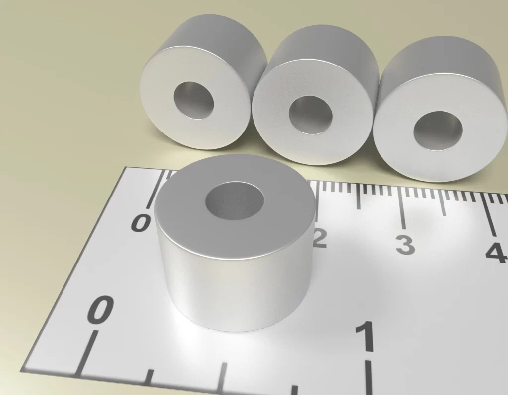 Neodym Ring Dauermagnet D14,8 x d5,2 x 10 / N38 - NdFeB