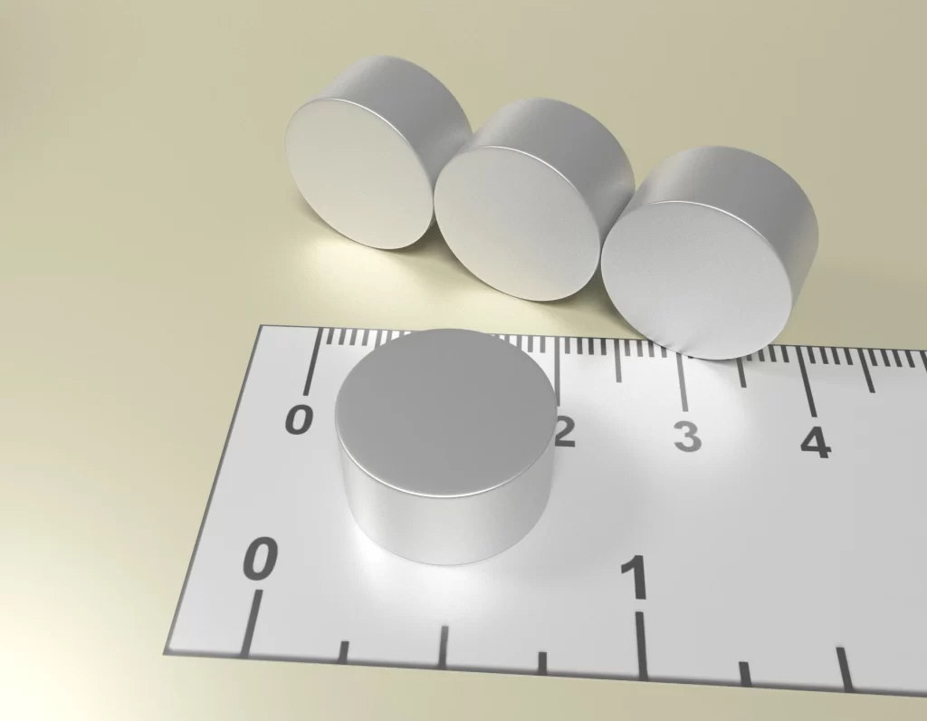Neodym Zylinder Dauermagnet D15 x 8 / N38 - NdFeB