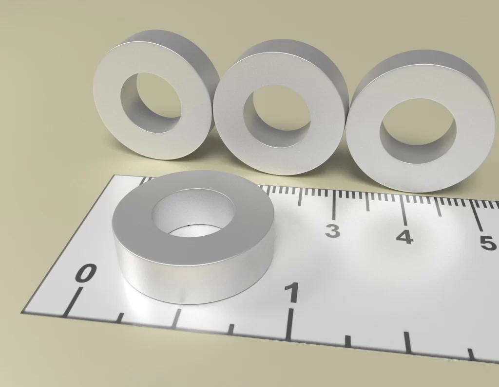 Neodym Ring Dauermagnet D20 x d10 x 6 / N38 - NdFeB