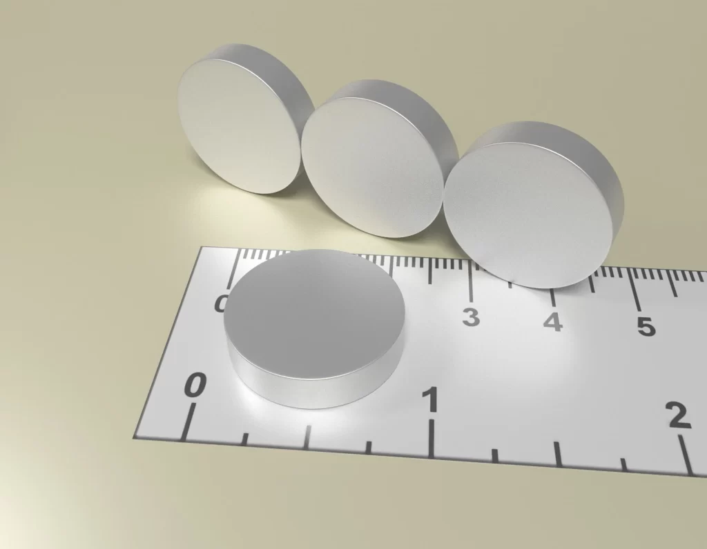 Neodym Zylinder Dauermagnet D20 x 5 / N38 - NdFeB