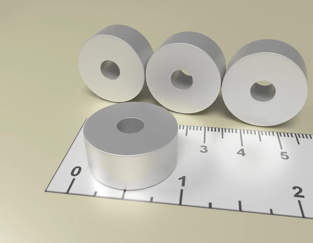 Neodym Ring Dauermagnet D22 x d6 x 10 / N38 - NdFeB