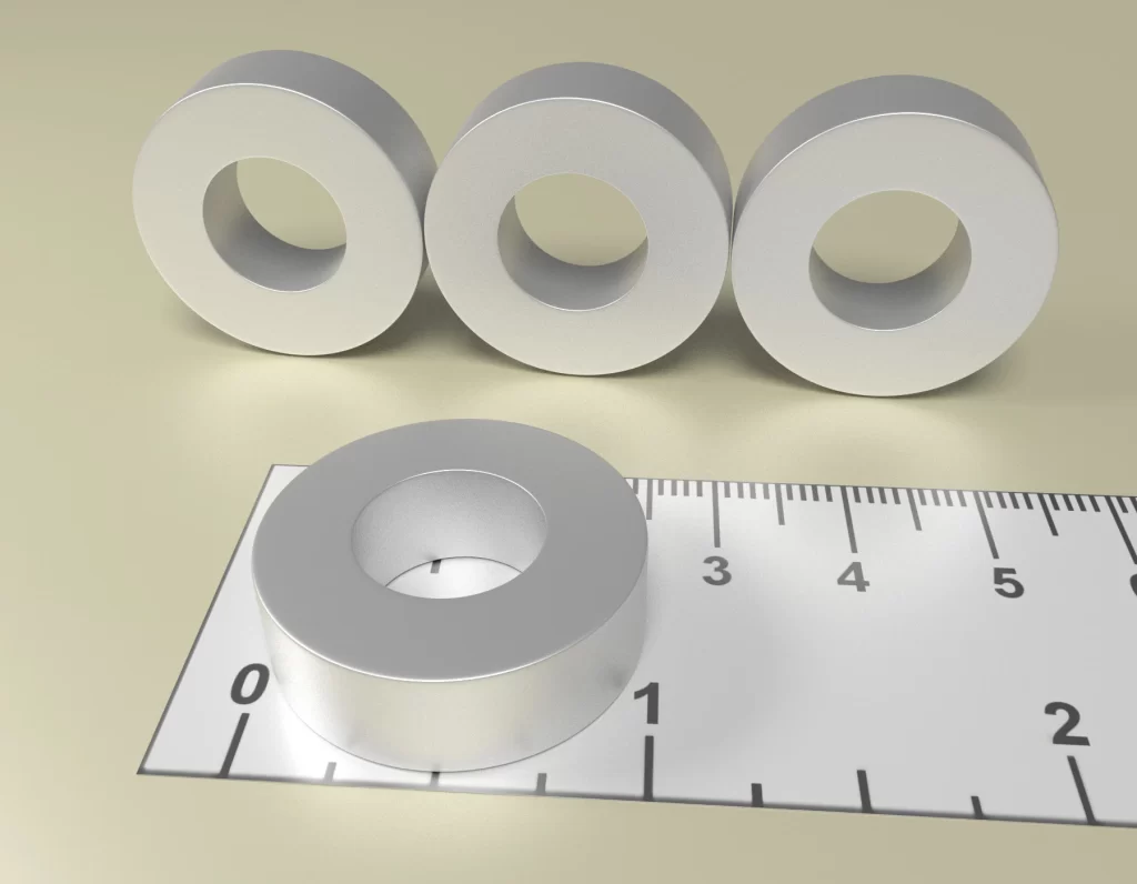 Neodym Ring Dauermagnet D25 x d12 x 8 / N38 - NdFeB