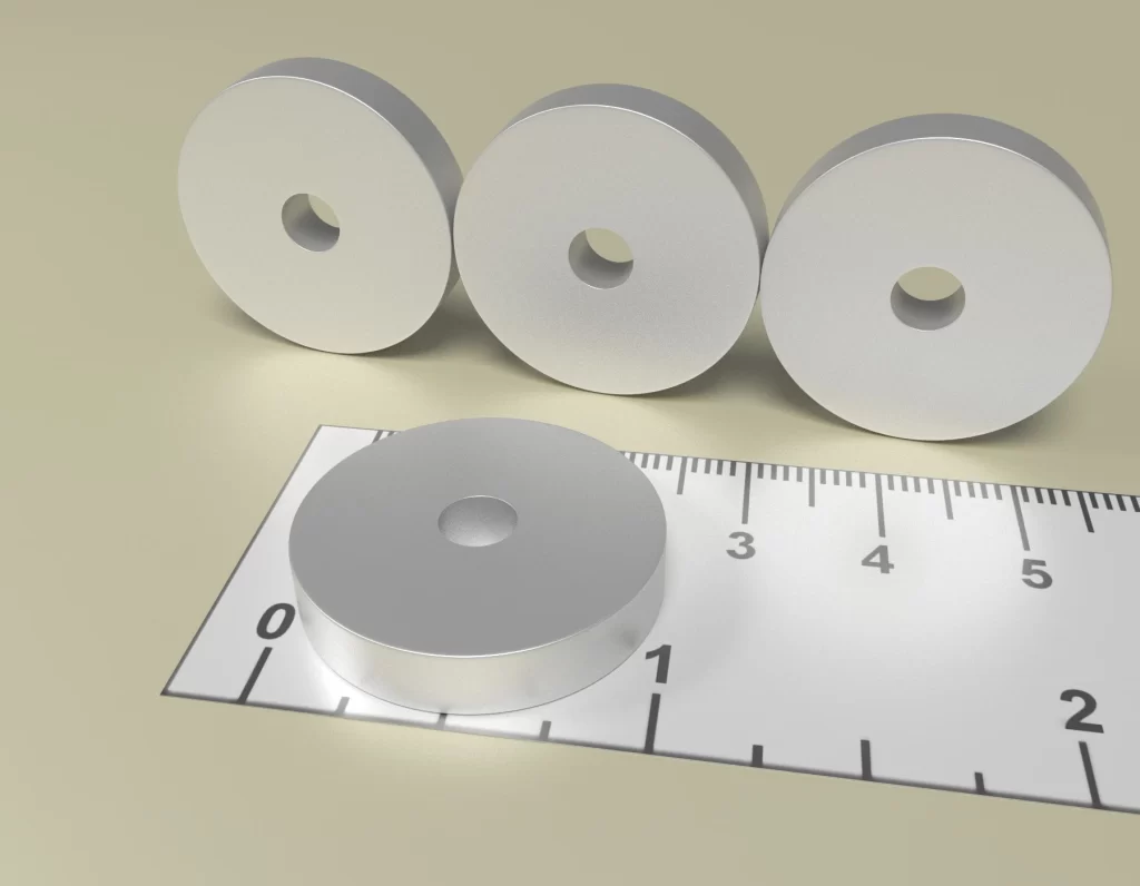 Neodym Ring Dauermagnet D25 x d5 x 5 / N38 - NdFeB
