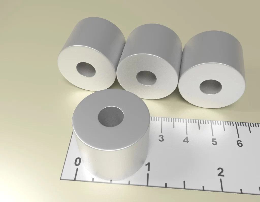 Neodym Ring Dauermagnet D25 x d8 x 20 / N38 - NdFeB