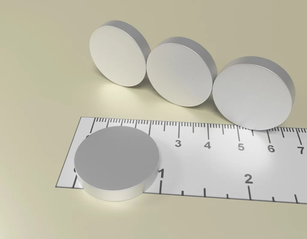 Neodym Zylinder Dauermagnet D25 x 5 / N38 - NdFeB