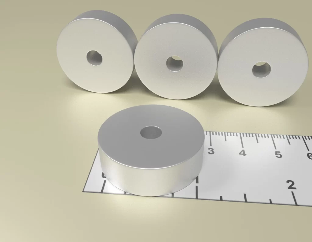 Neodym Ring Dauermagnet D30 x d6 x 10 / N38 - NdFeB