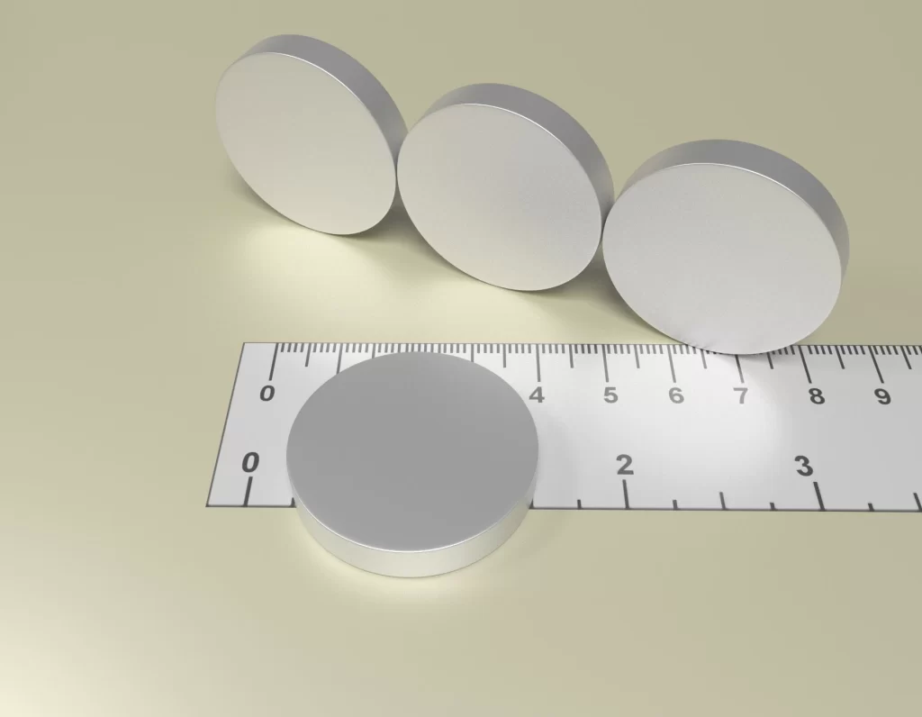 Neodym Zylinder Dauermagnet D33 x 6 / N38 - NdFeB