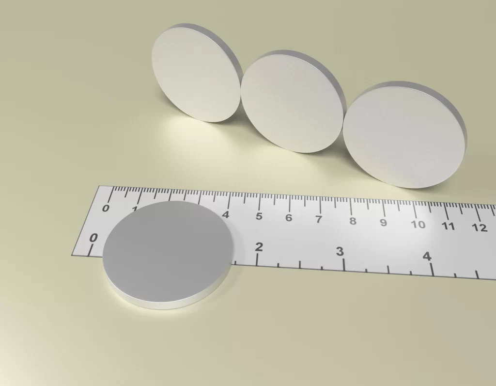 Neodym Zylinder Dauermagnet D38 x 3,5 / N38 - NdFeB