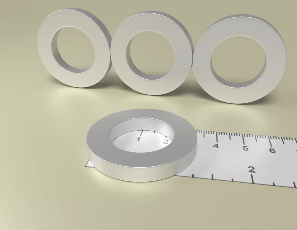Neodym Ring Dauermagnet D40 x d23 x 6 / N38 - NdFeB