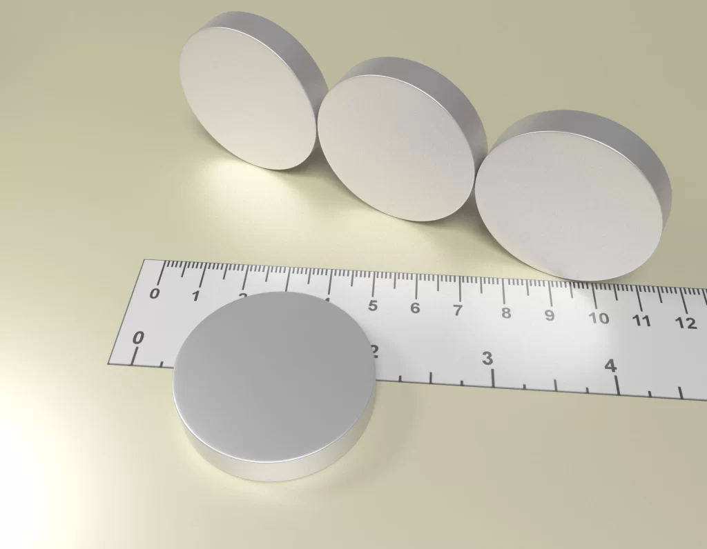 Neodym Zylinder Dauermagnet D40 x 8 / N42 - NdFeB