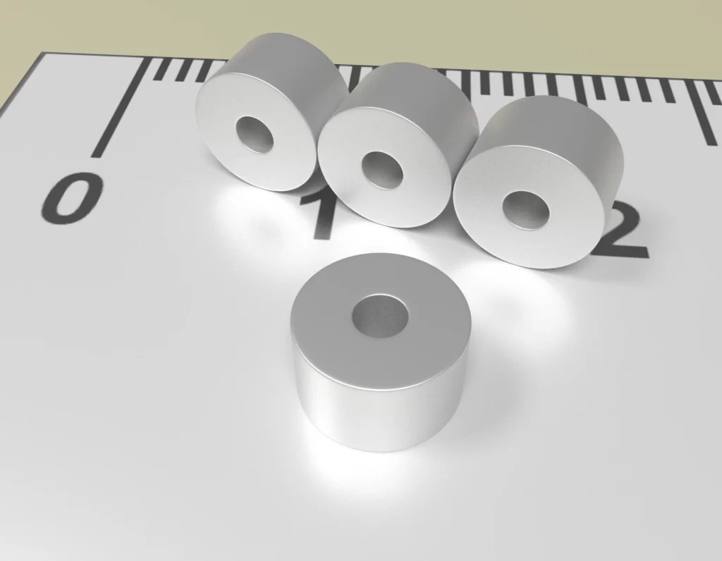 Neodym Ring Dauermagnet D5 x d1,5 x 3 / N35 - NdFeB