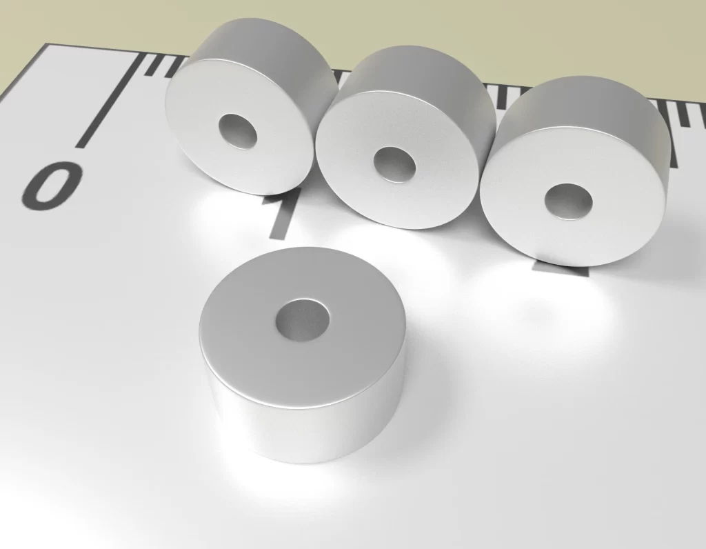Neodym Ring Dauermagnet D6 x d1,5 x 3 / N35 - NdFeB
