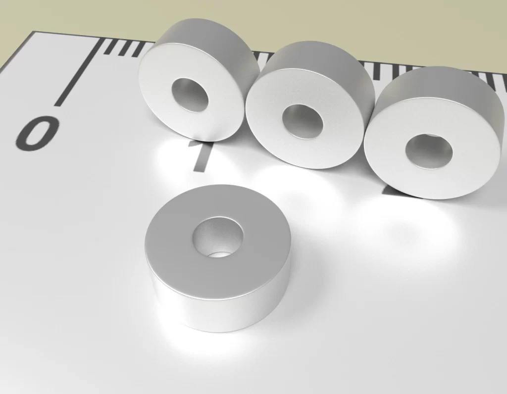 Neodym Ring Dauermagnet D6 x d2 x 2,5 / N38 - NdFeB