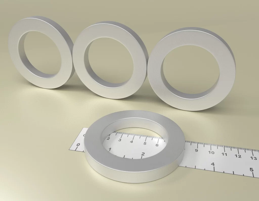 Neodymium Ring Magnet D75 x d49 x 10 / N42 - NdFeB