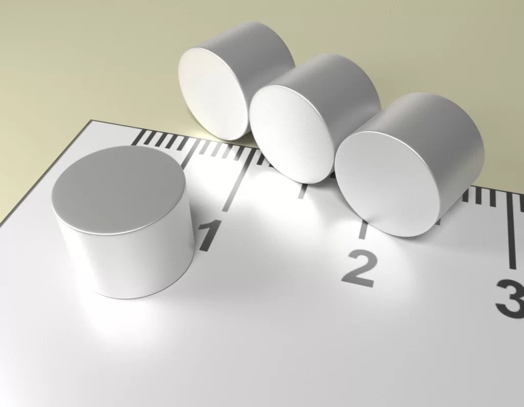 Neodym Zylinder Dauermagnet D8 x 6 / N38 - NdFeB