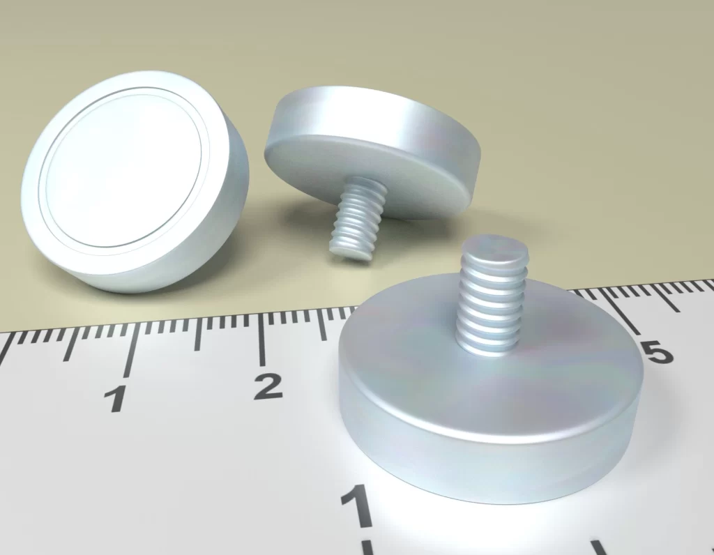Holding POT HM 20x 5 Neodym magnet threaded pin M5 Height of Pin 7
