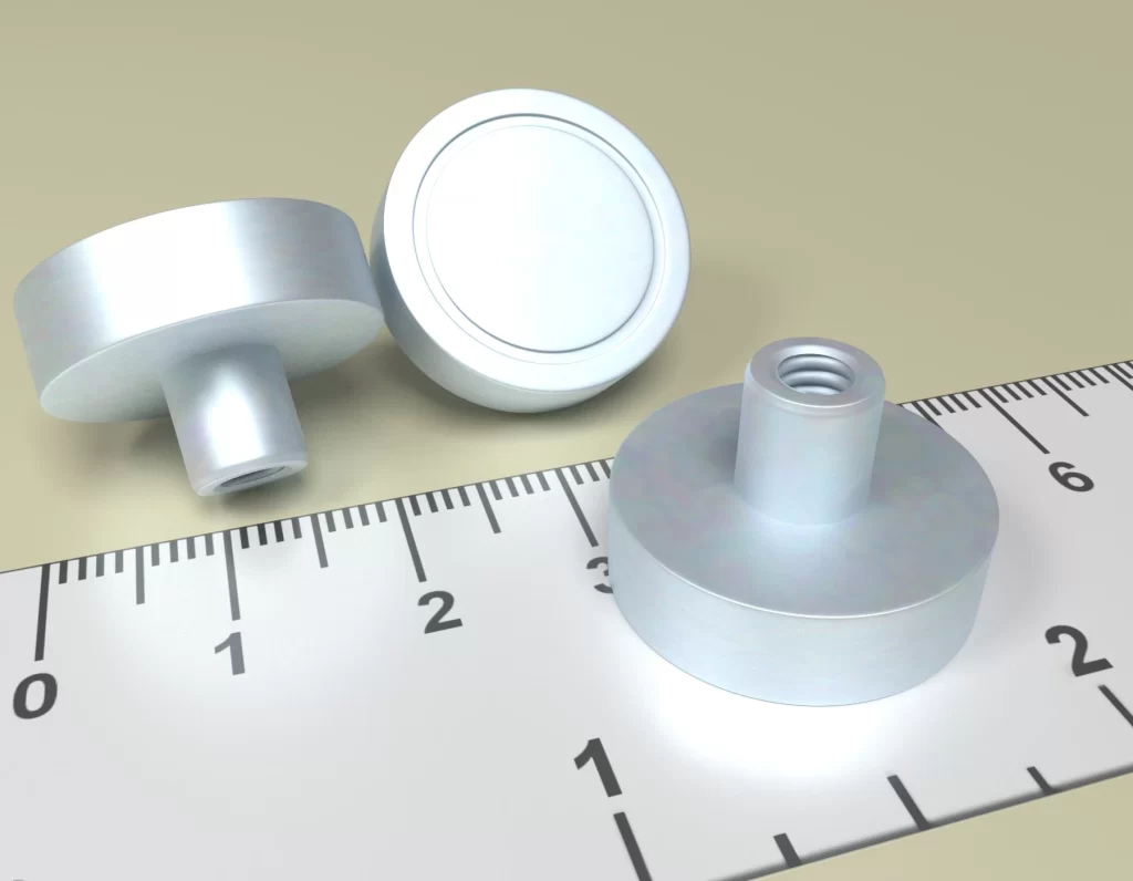 Holding POT HM 20x 6 Neodym magnet with threaded-bush M4 Total Height 13