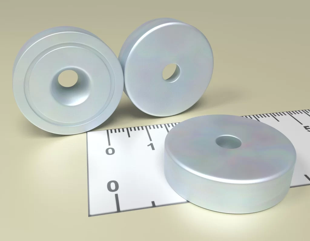 Haftmagnet HM  HM 25 x 9/4,5 x 7  Neodym Dauermagnet mit kegelförmiger Senkung