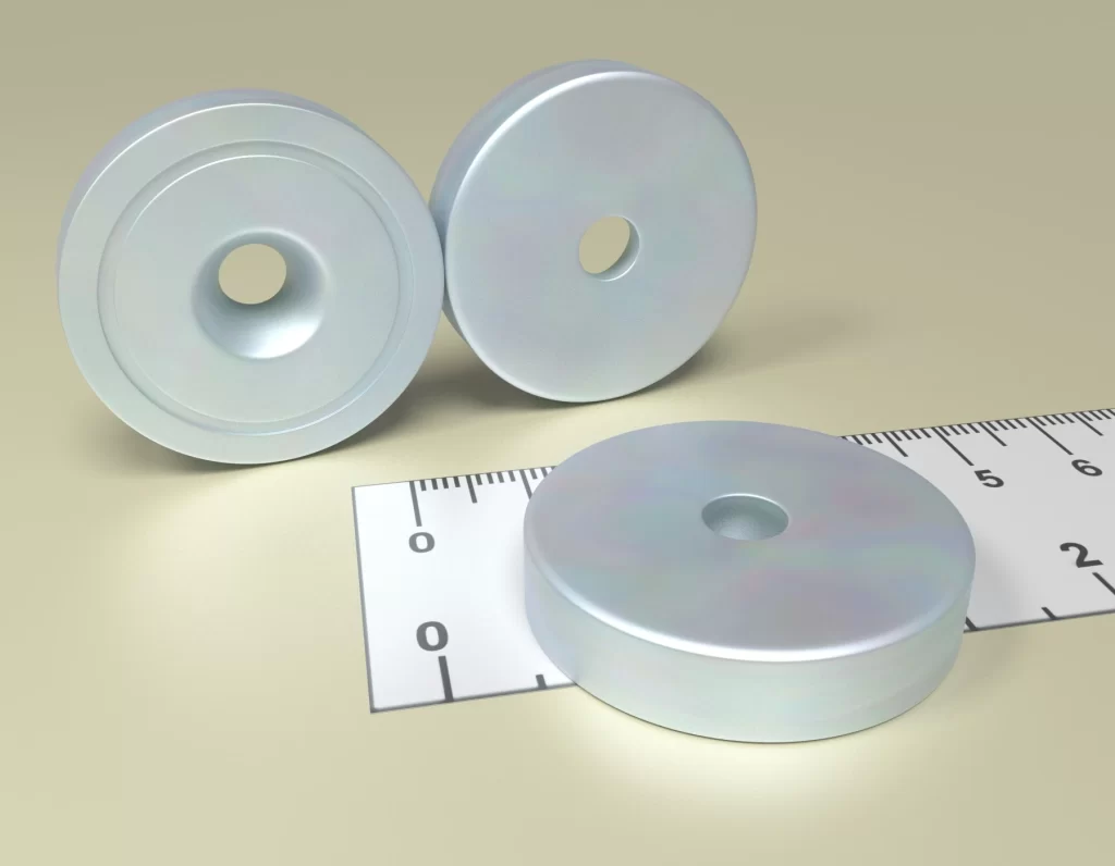Haftmagnet HM  HM 32 x 11/5,5 x 7  Neodym Dauermagnet mit kegelförmiger Senkung