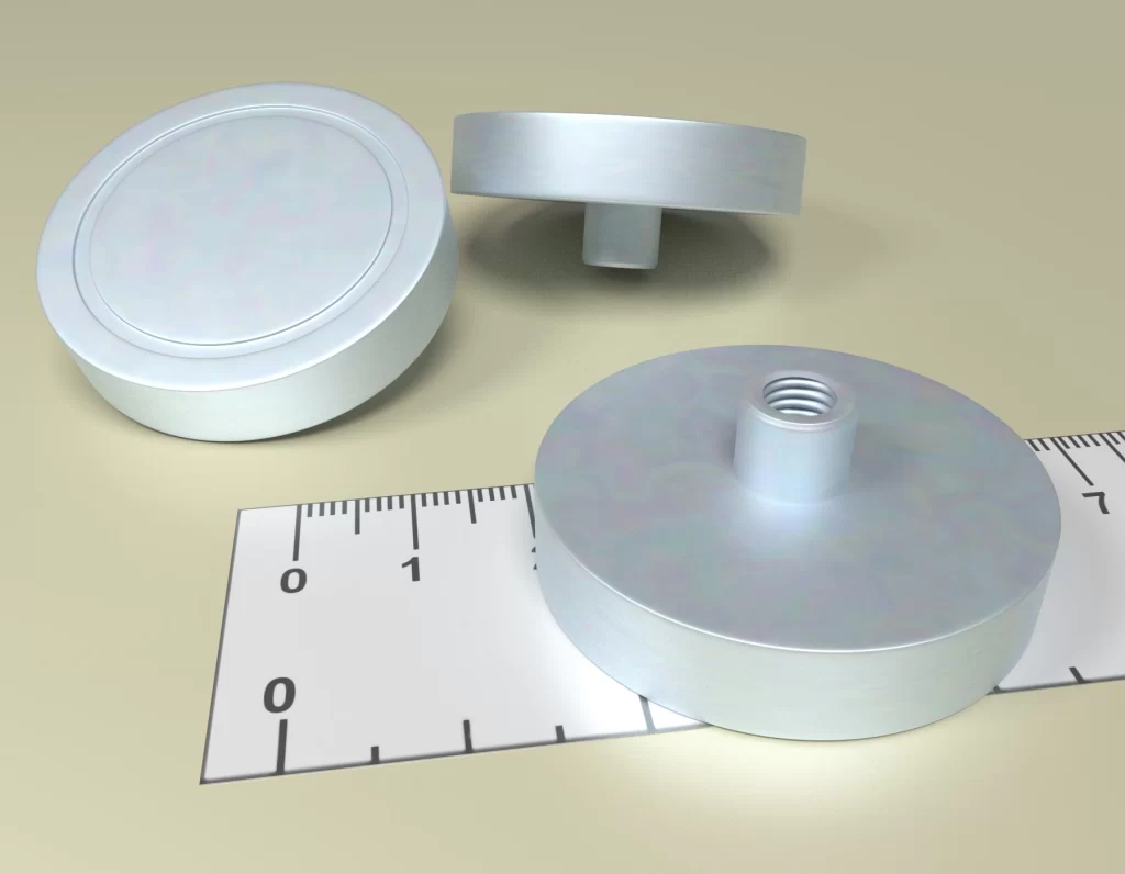 Holding POT HM 40x 8.5 Neodym magnet with threaded-bush M6 Total Height 15.5