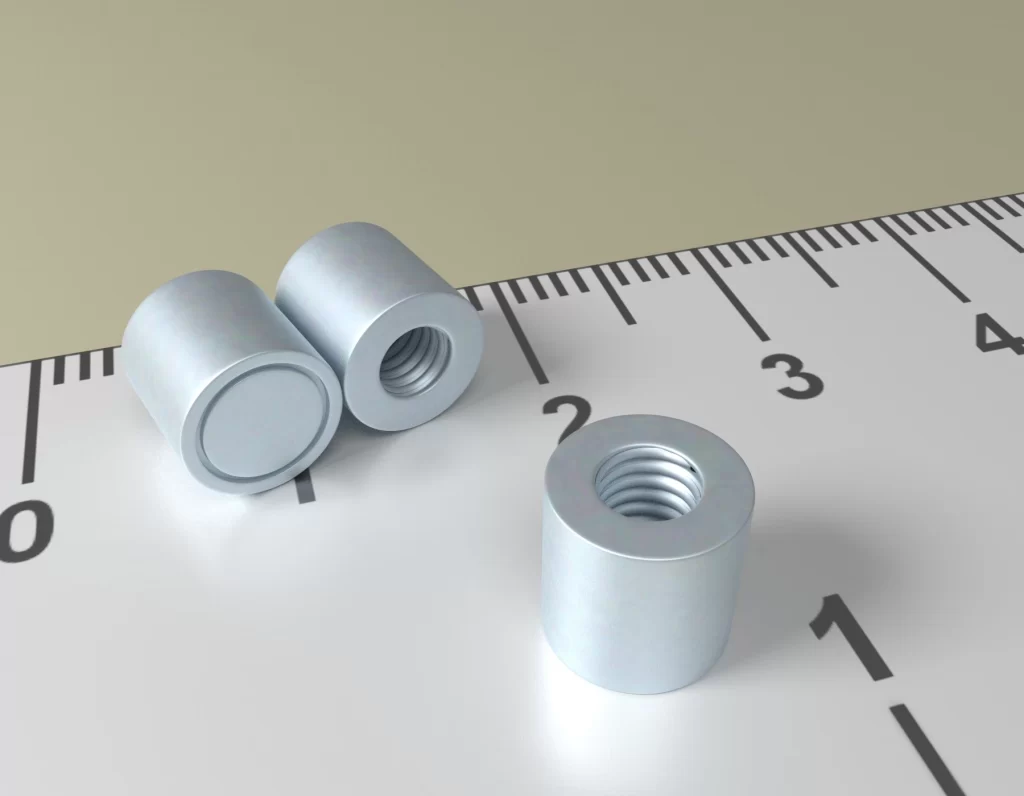 Neodym Holding Pot HM 6 x 6 / M3 with Thread type M3
