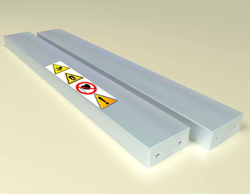 Magnetic beam for iron separation  MB (waterproof) 1000x120x60 / N
