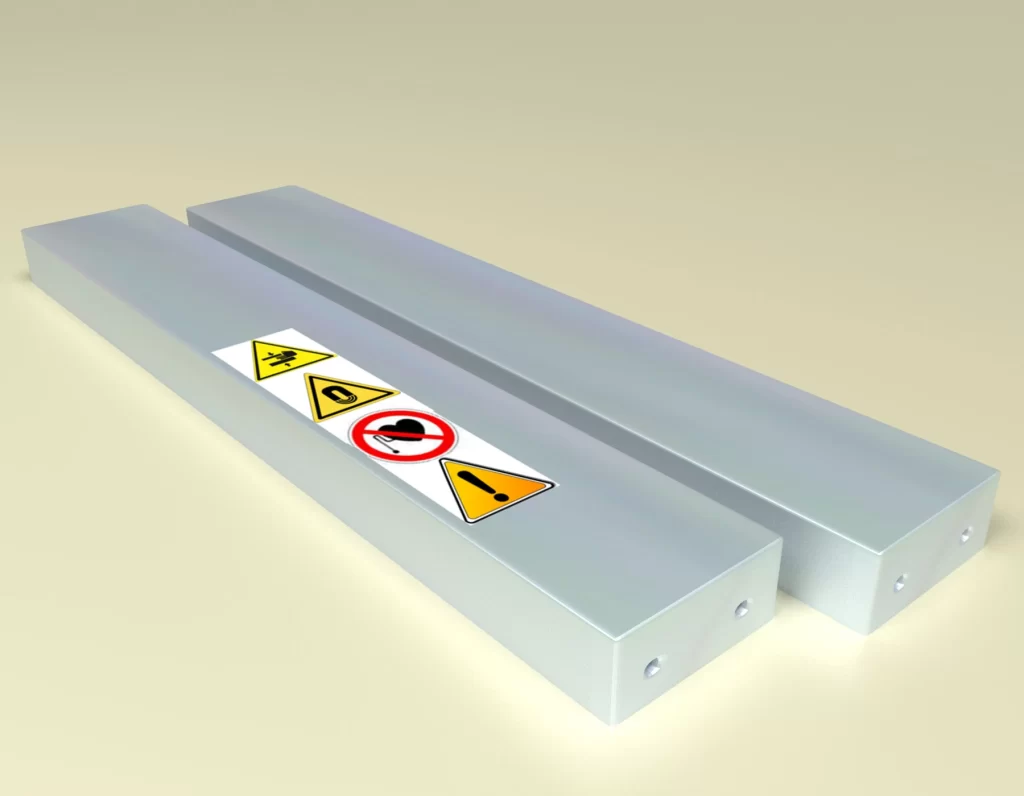 Magnetic beam for iron separation  MB (waterproof) 850x120x60 / N
