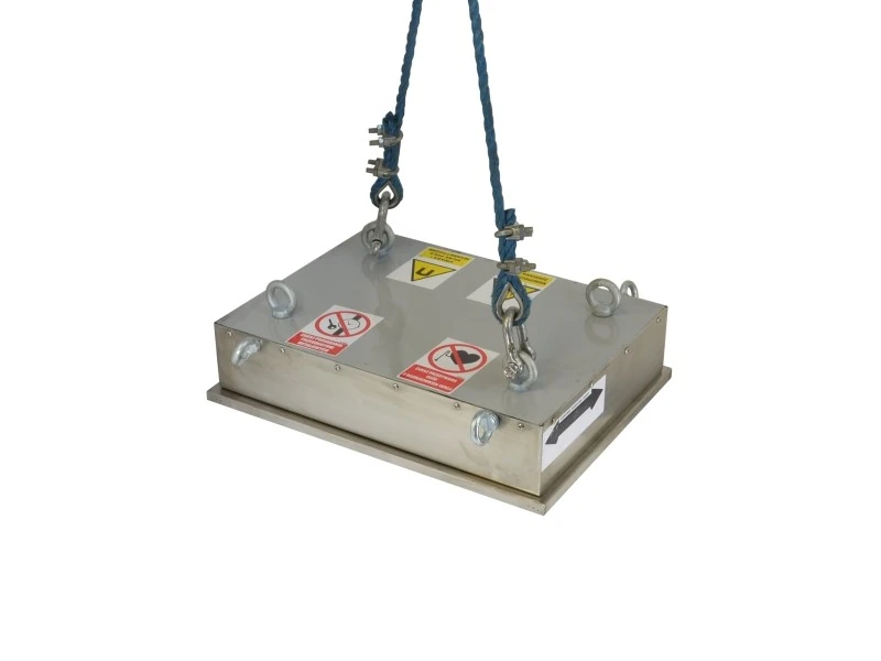 Magnetic block for iron separation  MB 505X720X83 / F with cleanout plate