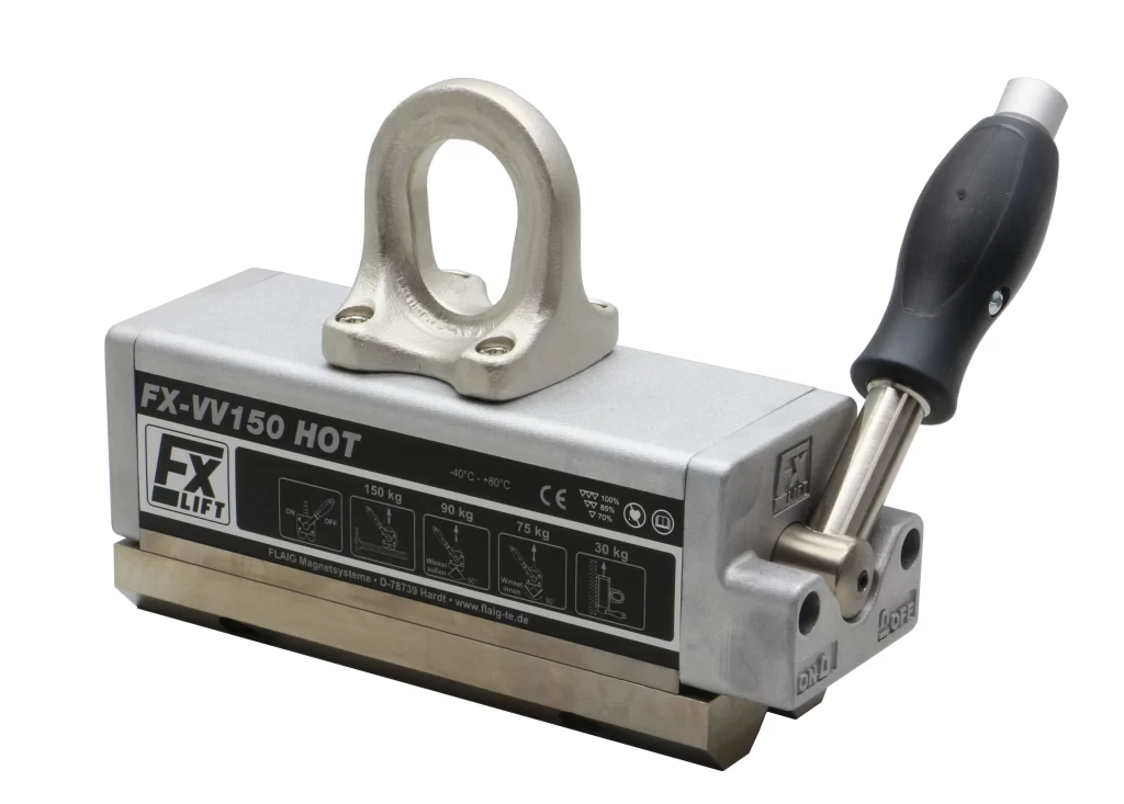 Permanent Magnetic Lifter for High temperatures - more than 250° FX-VV150 HOT