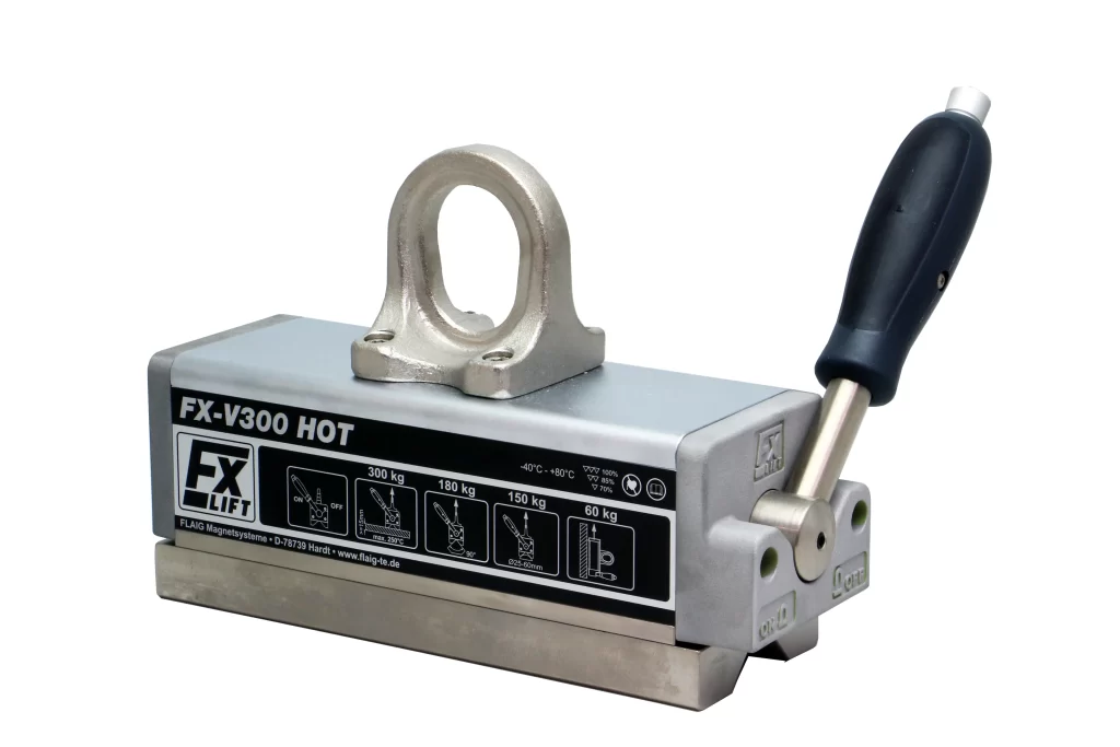 Permanent Magnetic Lifter for High temperatures - more than 250° FX-VV300 HOT