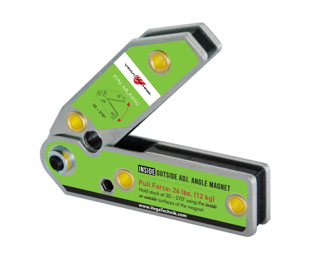 Squadra Magnetica MLA450  regolabile INTERNO/ESTERNO