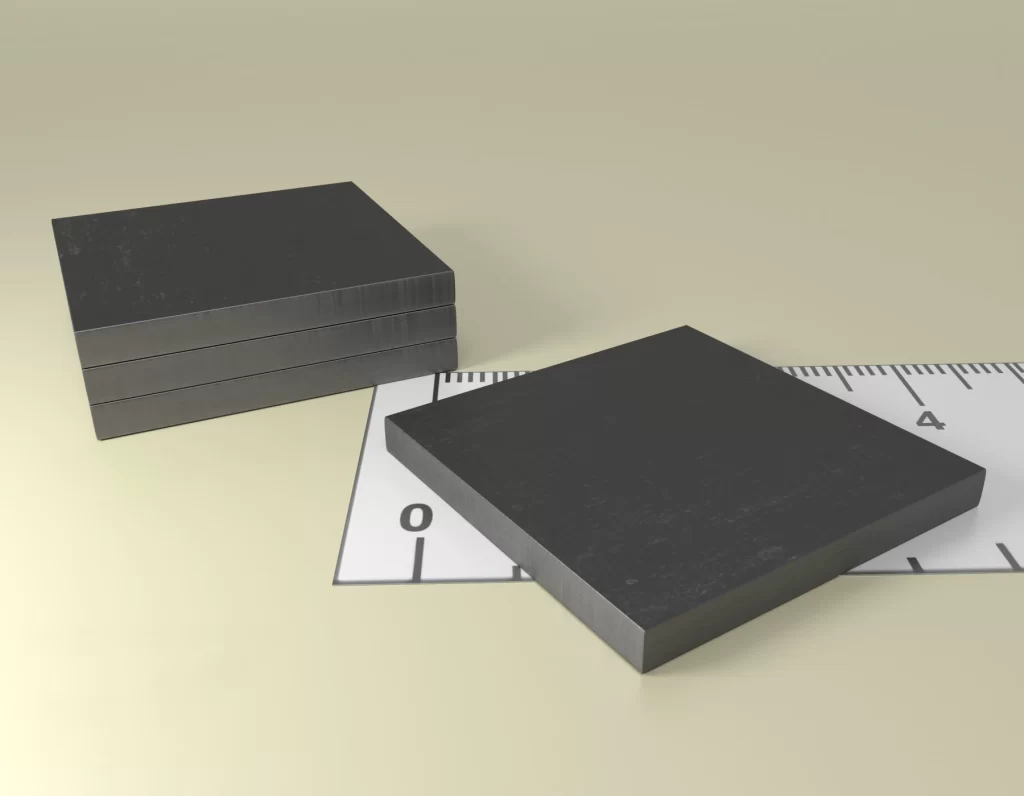 Block Dauermagnete Ferrite 30 x 20 x 3 / F30 Haltekraft Max. = 0.3 Kg. Axiale Magnetisierung [entlang der Höhe]