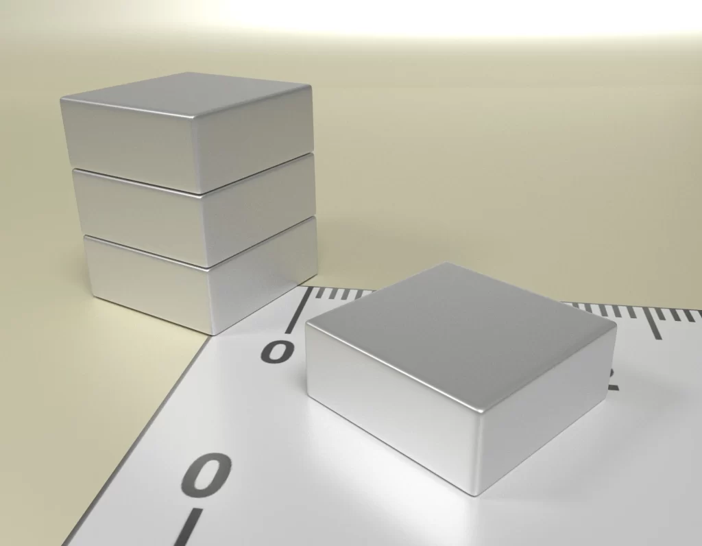 Neodym Quader Dauermagnet 12,5 x 12,5 x 5 / N38 - NdFeB