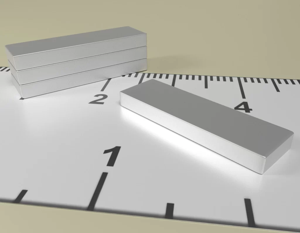 Neodym Quader Dauermagnet 20 x 6 x 2,4 / N38 - NdFeB