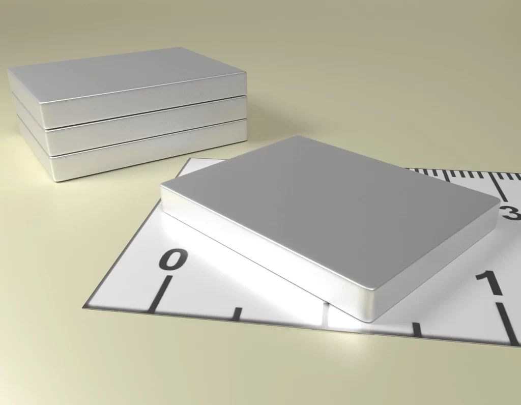 Neodymium Block Magnet 25 x 20 x 3 / N38 - NdFeB
