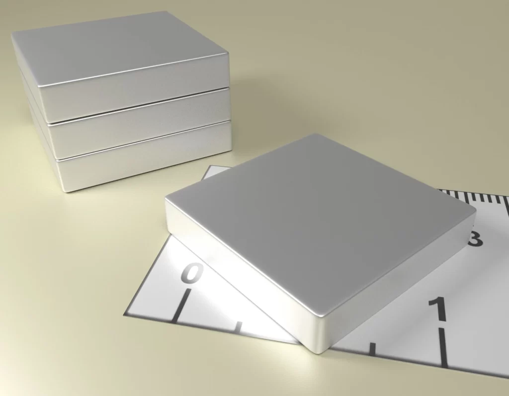 Neodymium Block Magnet 25 x 25 x 5 / N38 - NdFeB