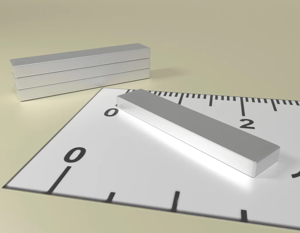 Neodym Quader Dauermagnet 25 x 5 x 2 / N38SH - NdFeB