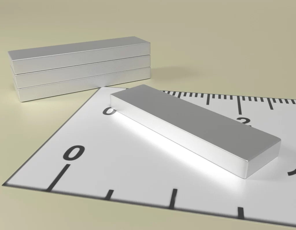 Neodym Quader Dauermagnet 25 x 7 x 2,4 / N38 - NdFeB