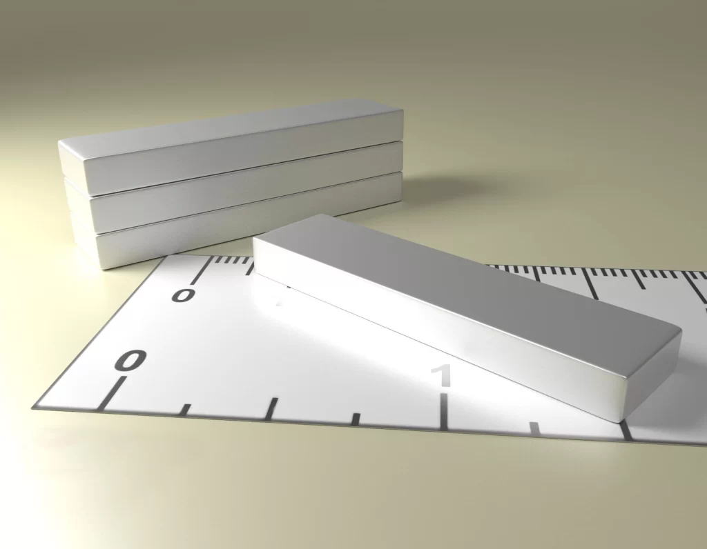 Neodymium Block Magnet 40 x 10 x 4 / N38 - NdFeB