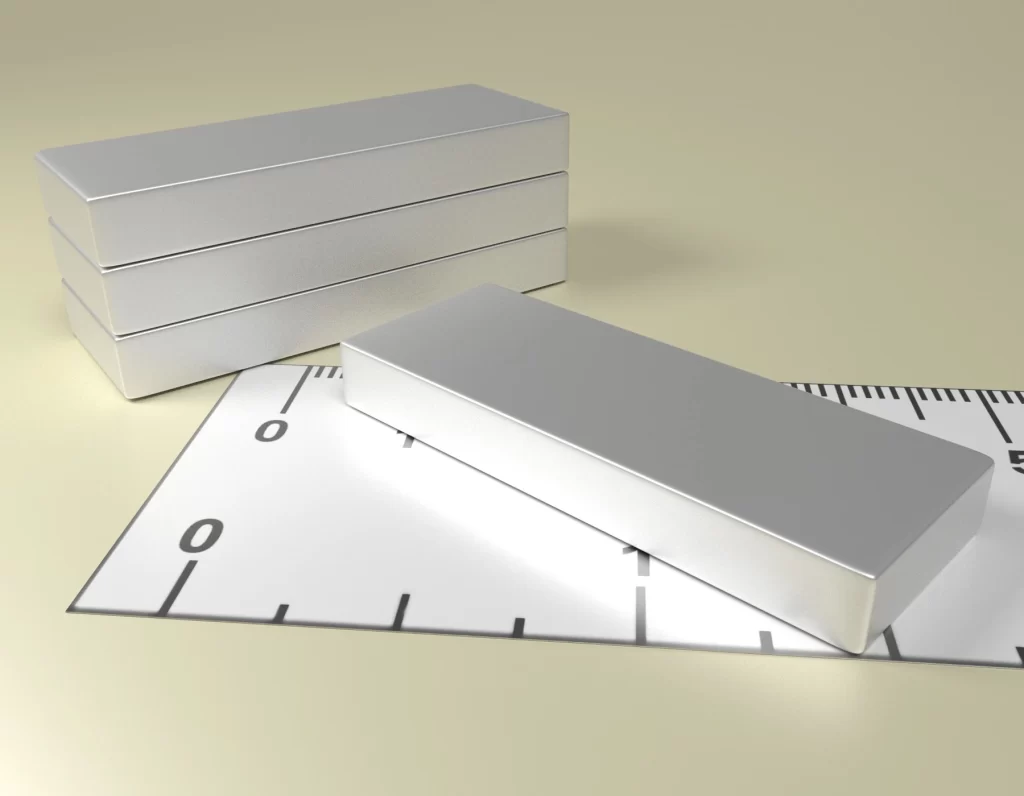 Neodymium Block Magnet 40 x 15 x 5 / N38 - NdFeB