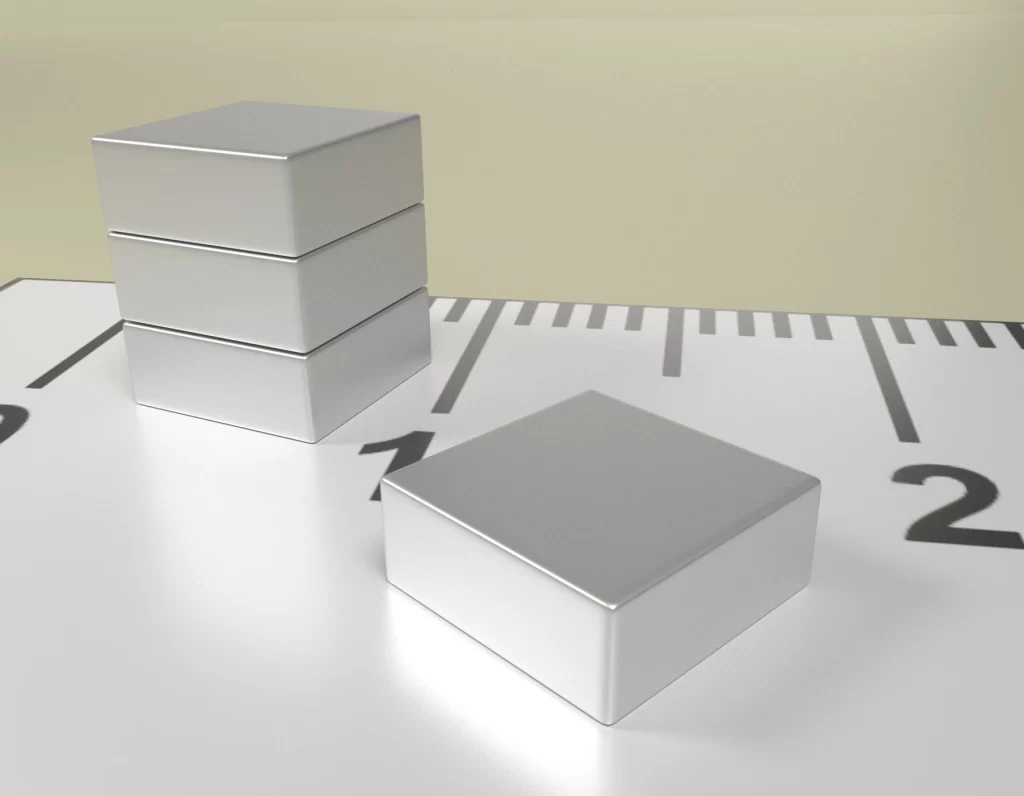 Neodym Quader Dauermagnet 5 x 5 x 2,5 / N50 - NdFeB