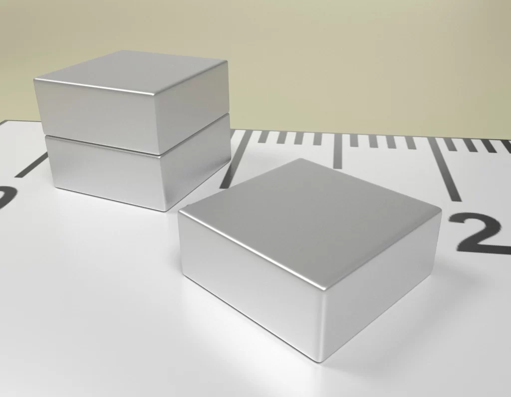 Neodymium Block Magnet 6 x 6 x 2,5 / N50 - NdFeB